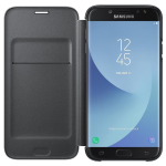 Cover Flip Originale Samsung EF-WJ730 NERO per Galaxy J7 2017 SM-J730