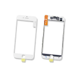 vetro completo per rigenerazione iPhone 7 Plus bianco vetrino touch frame film OCA