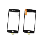 vetro completo per rigenerazione iPhone 7 Plus nero vetrino touch frame film OCA
