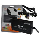 ALIMENTATORE UNIVERSALE NOTEBOOK 150W LINQ IT150W RETE CASA + AUTO ACCENDISIGARI
