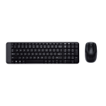 LOGITECH WIRELESS COMBO MK220 KIT MOUSE E TASTIERA NERO