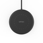 CARICABATTERIE Vinsic Mini Extra Slim QI WIRELESS CHARGER Stand nero pad ricarica veloce