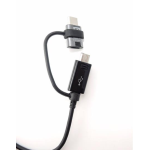 Cavo Dati 2in1 SAMSUNG Combo Type-C MicroUSB ORIGINALE EP-DG950DBE A520,Note8,S8