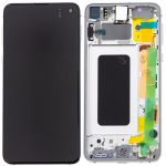 DISPLAY LCD ORIGINALE Samsung G970F Galaxy S10e BIANCO vetrino touch vetro schermo