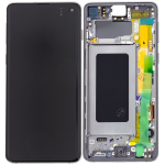 DISPLAY LCD ORIGINALE Samsung G973F Galaxy S10 NERO vetrino touch vetro schermo