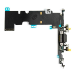 CONNETTORE di carica ricarica completo di flat audio per iPhone 8 nero dock microfono