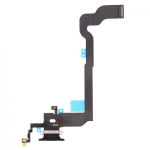 CONNETTORE di carica ricarica completo di flat audio per iPhone Xs nero dock microfono