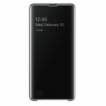 CUSTODIA CLEAR VIEW CASE COVER Originale Samsung EF-ZG975CBE Per Galaxy S10+ Plus Nera