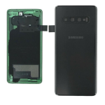 SCOCCA posteriore per Samsung Galaxy S10+ Plus G975F NERO back cover copri batteria 