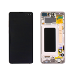 DISPLAY LCD ORIGINALE Samsung G975F Galaxy S10+ PLUS BIANCO vetrino touch vetro schermo