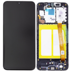 DISPLAY LCD ORIGINALE Samsung A202 Galaxy A20e NERO vetrino touch vetro schermo