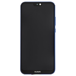 LCD DISPLAY + TOUCH + FRAME COMPLETO PER HUAWEI P20 LITE BLU ANE-LX1  touchscreen vetro