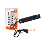 Hub Type-C 6 Porte Usb 2.0 Con Lettore Di Schede Integrato Sd TF TPC-h909 linq