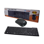 KIT TASTIERA MOUSE WIRELESS 2.4GHZ 10 METRI NERO TASTI SOLLEVATI LINQ CS-4100