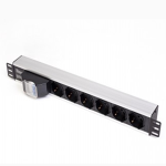MULTIPRESA PDU 6P 10/16A SHUKO, INTER. MAGNETICO - RACK 19"
