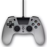 JOYSTICK CONTROLLER GIOTECK VX4 TITANIO CON CAVO - COMPATIBILE PER PS4
