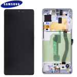 DISPLAY LCD ORIGINALE Samsung G770F Galaxy S10 Lite BIANCO vetrino touch vetro schermo