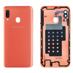 SCOCCA posteriore COMPATIBILE per Samsung A20e A202 Coral arancio back cover copri batteria 