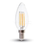 V-TAC VT-2127 LAMPADINA LED E14 6W CANDELA FILAMENTO - SKU 7423