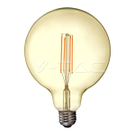 V-TAC VT-2153 LAMPADINA LED E27 12,5W GLOBO G125 FILAMENTO AMBRATA - SKU 7456