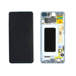 DISPLAY LCD ORIGINALE Samsung G975F Galaxy S10+ PLUS BLU vetrino touch vetro schermo