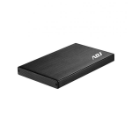 BOX PER HARD DISK ESTERNO ADJ MODELLO AH612 - FORMATO 2,5'' SATA - INTERFACCIA USB 3.0 - PER HDD 9.5MM - INVOLUCRO IN ALLUMINIO E PLASTICA - COLORE NERO