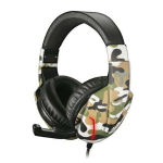 CUFFIE GAMING TECHMADE CON MICROFONO CAMOUFLAGE TV AUDIO VIDEO CONSOLLE 