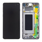 DISPLAY LCD ORIGINALE Samsung G973F Galaxy S10 SILVER vetrino touch vetro schermo