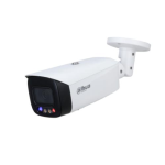 TELECAMERA IP DAHUA FULL-COLOR TIOC CON DETERRENZA ATTIVA SERIE LITE AI WIZSENSE BULLET 4MP, OTTICA FISSA 3.6MM, IN/OUT ALLARME, IN/OUT AUDIO, CAPSULA MICROFONICA INTEGRATA, WDR 120DB E 3D DNR, SMD PLUS, SD CARD, POE - DAHUA IPC-HFW3449T1-AS-PV