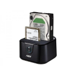 DOCKING STATION ADJ AH01T DOUBLE HDD PER HARD DISK SATA DA 2.5'' E 3.5'' USB 3.0 AD ALTA VELOCITÀ - CON FUNZIONE DI CLONAZIONE HDD INCLUSA - COLORE NERO