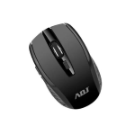MOUSE WIRELESS ADJ MW203 ESSENTIAL MOUSE - TECNOLOGIA OTTICA - RISOLUZIONE: 800/1200/1600 DPI - MINI RICEVITORE INCLUSO - COLORE NERO