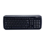 TASTIERA ADJ TA218 SHINE MULTIMEDIA KEYBOARD USB - 8 TASTI MULTIMEDIALI - RESISTENTE AGLI SCHIZZI D'ACQUA - COLORE NERO