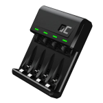 CARICABATTERIE PER 4 BATTERIE AA/AAA CON MICRO USB E USB-C GREEN CELL GRADGC01