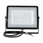 V-TAC PRO VT-100 FARO LED SMD 100W ULTRASOTTILE CHIP SAMSUNG DA ESTERNO COLORE NERO - BIANCO NATURALE - SKU 413