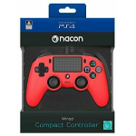 CONTROLLER NACON WIRED PS4 CON FILO PAD PLAY STATION 4 / PC ROSSO JOYPAD NUOVO
