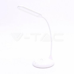 V-TAC VT-7705 LAMPADA DA TAVOLO LED 4W MULTIFUNZIONE CON STAZIONE DI RICARICA WIRELESS COLORE BIANCO - SKU 8605