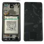 DISPLAY LCD ORIGINALE Samsung A725 A726 Galaxy A72 NERO + BATTERIA vetrino touch vetro schermo