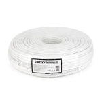 CAVO COASSIALE RG59 MINI + 2X ALIMENTAZIONE COMBINATO VULTECH SC13503HD-100 75 OHM CU 100M SPESSORE 6,5MM FLESSIBILE BIANCO PLASTICA PVC