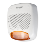 SIRENA AUTOALIMENTATA DA ESTERNO 105 DB A 1 METRO BITONALE CON LED DI STATO