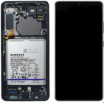 DISPLAY LCD ORIGINALE Samsung G996 Galaxy S21+ Plus PHANTOM GRAY vetrino touch vetro schermo + Batteria