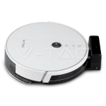 V-TAC VT-5555 ROBOT ASPIRAPOLVERE LAVAPAVIMENTI SMART GYRO RICARICABILE CON WI-FI E TELECOMANDO - COLORE BIANCO SKU 8649