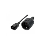 CAVO ADJ PER UPS 1 PRESA SCHUKO 16A F - 1 CONNETTORE IEC M, NERO
