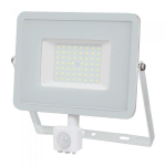 V-TAC PRO VT-50-S FARETTO LED 50W ULTRA SOTTILE SLIM CHIP SAMSUNG CON SENSORE COLORE BIANCO - BIANCO NATURALE - SKU 467