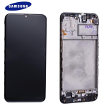 DISPLAY LCD ORIGINALE Samsung M307 M215 Galaxy M21 M30S  NERO vetrino touch vetro schermo