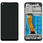 DISPLAY Samsung M115 Galaxy M11 NERO (Ori. Service Pack - Con frame)