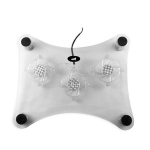 MACH POWER NOTEBOOK STAND COOLING PAD CON 3 VENTOLE LUMINOSE 12CM NB-CP-738