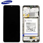 DISPLAY LCD ORIGINALE Samsung A32 SM-A325 NERO vetrino touch vetro schermo + Batteria