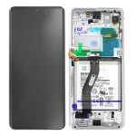 DISPLAY LCD ORIGINALE Samsung G998 Galaxy S21 Ultra PHANTOM SILVER vetrino touch vetro schermo