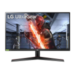 LG 27GN800 UltraGear Monitor PC Gaming 27" QuadHD IPS 1ms HDR 10, 2560x1440, G-Sync Compatible e AMD FreeSync Premium 144Hz, HDMI 2.0 (HDCP 2.2), Display Port 1.4, Porta AUX, Flicker Safe, Nero