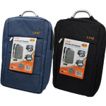 ZAINETTO PORTA COMPUTER CON CAVO USB BLU